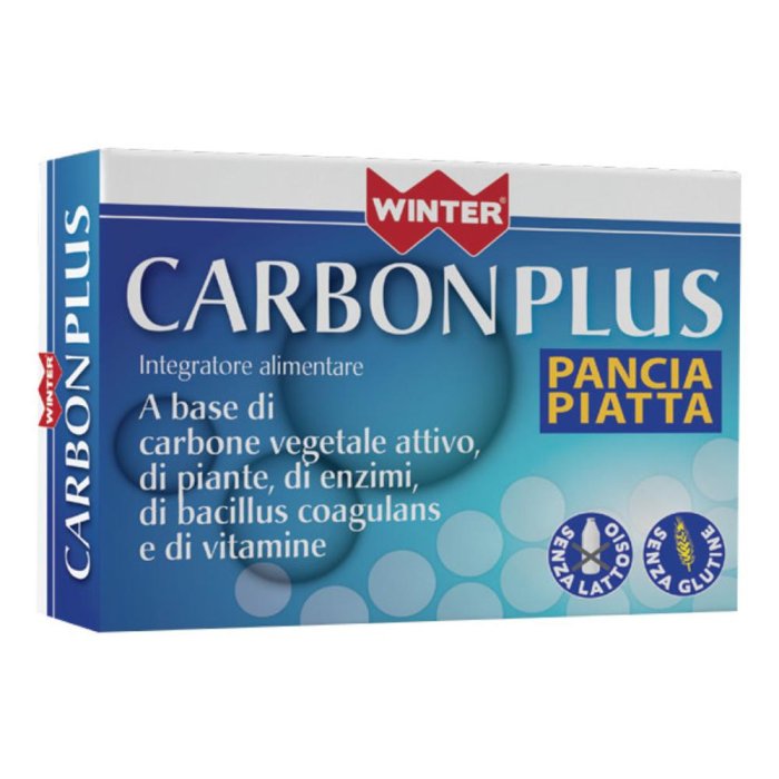 Winter CarbonPlus Pancia Piatta Integratore Flatulenza Post-Prandiale 30 Capsule