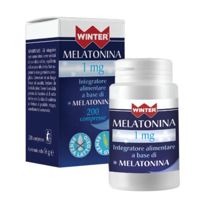 Winter Melatonina 1mg Integratore Alimentare 200 Compresse
