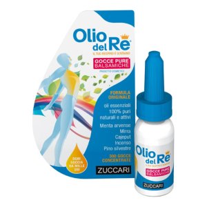 Zuccari Olio del Re - Gocce Pure Balsamiche per il Benessere del Respiro 10 ml