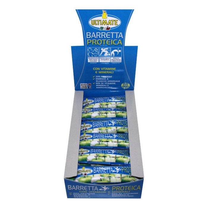 Ultimate barretta yogurt e mela 24 pezzi - barrette proteiche gusto yogurt e mela