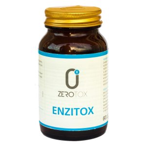 Zerotox Enzitox 60 compresse - integratore di enzimi digestivi con lattasi, zenzero e menta per gonfiore e digestione