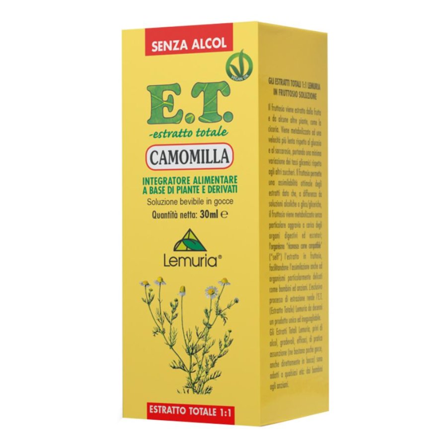 Camomilla Estratto in Gocce 30 ml Naturale Calmante e Rilassante per Sonno e Digestione Camomilla Estratto in Gocce 30 ml Naturale Calmante e Rilassante per Sonno e Digestione