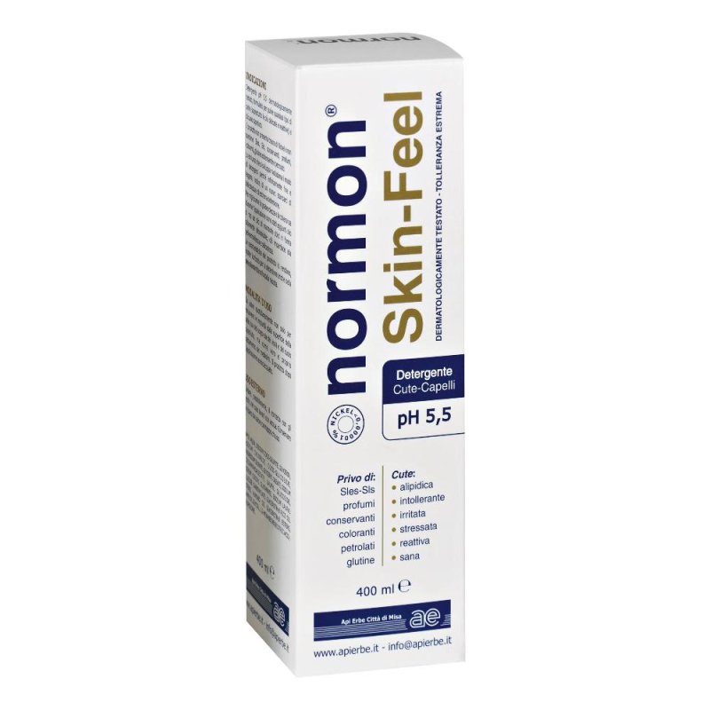 Normon Skin Feel Detergente pH 5,5 400 ml - detergente cute e capelli per pelle sensibile