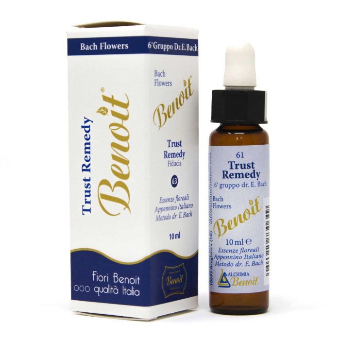 Trust Remedy 10 ml - miscela di fiori per sostegno emotivo e fiducia in se stessi
