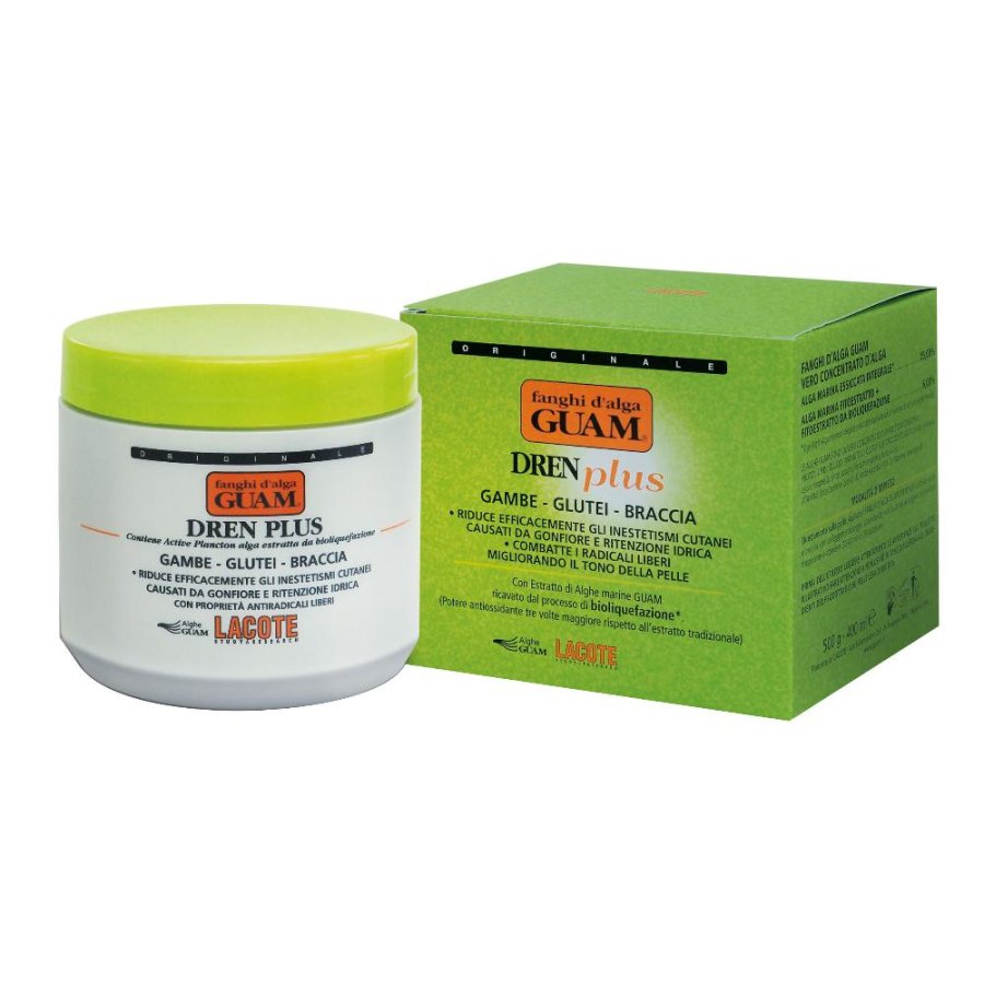GUAM Fanghi d'Alga Dren Plus Trattamento Gambe Glutei Braccia 500 g