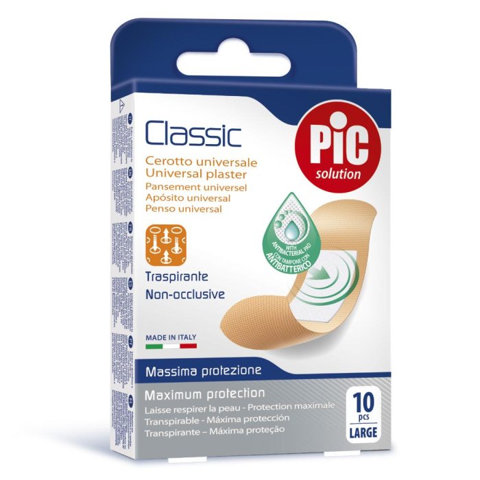 Pikdare Cerotto Pic Classic 25x72 Mm 10 Antibatterico 10 Pezzi