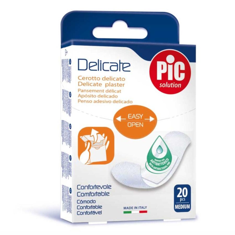 Pikdare Cerotto Pic Delicate 19x72 Mm Antibatterico 20 Pezzi Pikdare Cerotto Pic Delicate 19x72 Mm Antibatterico 20 Pezzi
