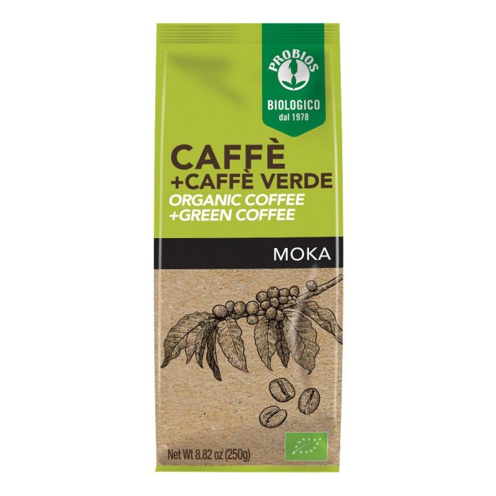 Caffe con caffe verde 250 g - miscela di caffe con estratto di caffe verde