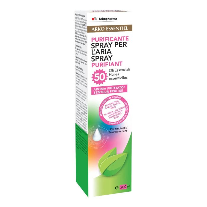 Arkopharma  Ambiente 50 Oli Spray Purificante per l'aria Fruttato 200 ml