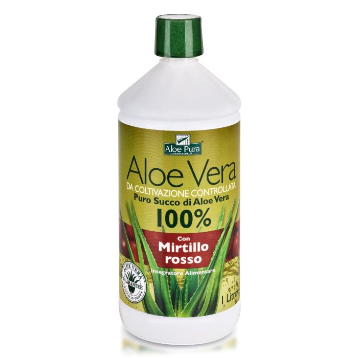Optima Naturals Aloe Vera Succo Mirtillo Rosso 1 L