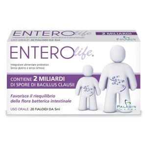 Enterolife 2 Miliardi Integratore Alimentare, 20 Fialoidi da 5ml