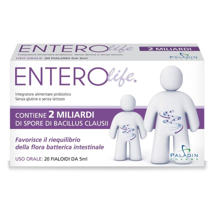 Enterolife 2 Miliardi Integratore Alimentare, 20 Fialoidi da 5ml