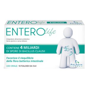 Paladin Pharma Enterolife 4 Miliardi Integratore Alimentare 10 Fialoidi da 5ml