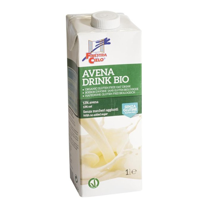 La Finestra Sul Cielo Bevanda di Avena BIO Vegan Senza Glutine 1L