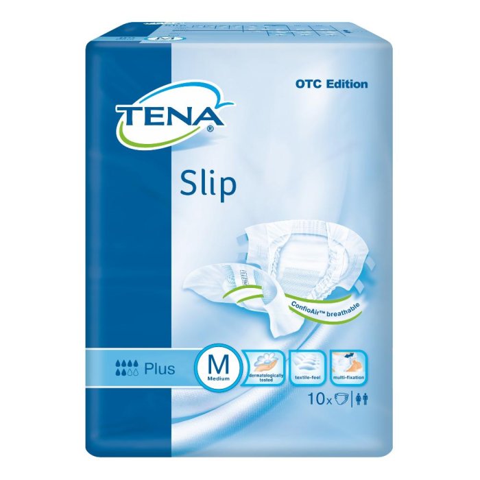 Tena Slip Plus Pannoloni Taglia M 10 Pezzi