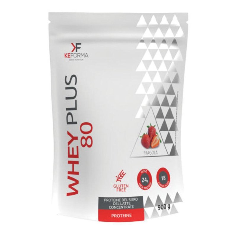 WHEY PLUS 80 FRAGOLA BUSTA900G