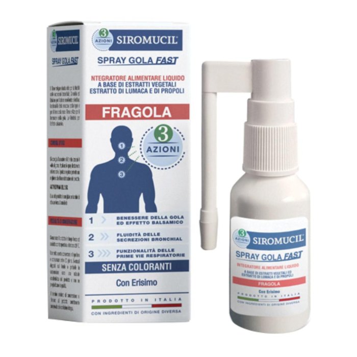 SIROMUCIL SPRAY GOLA 3 AZIONI