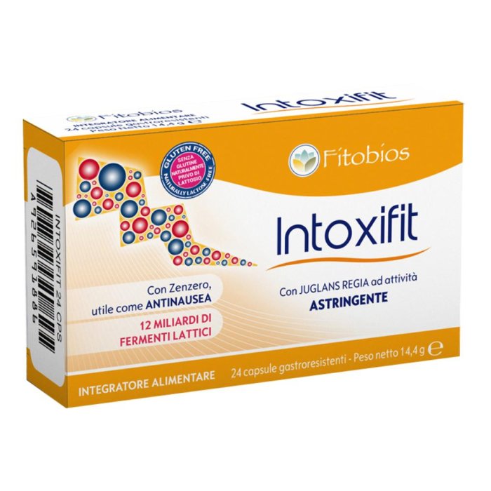 Fitobios Intoxifit 24 Capsule Gastroresistenti 600 Mg