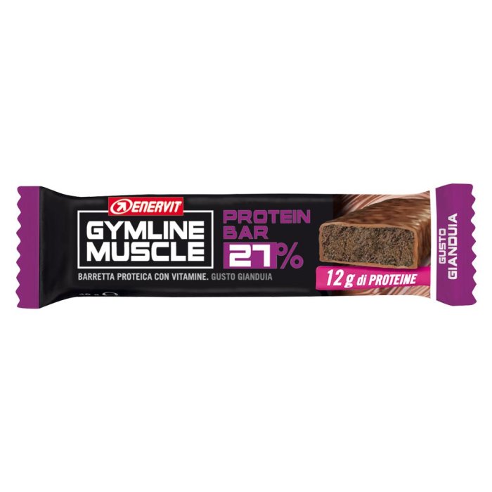 Enervit Gymline Muscle Protein 27% Barretta Proteica Gusto Gianduia 45 gr