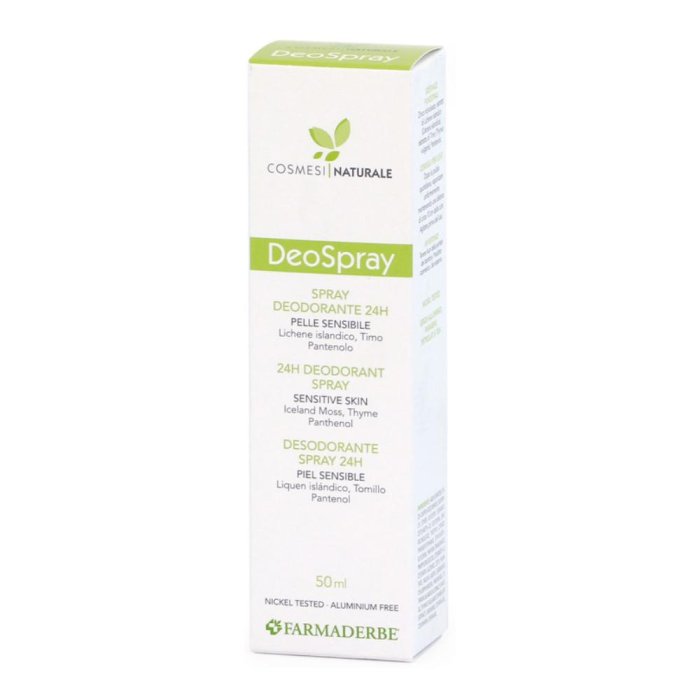 Farmaderbe DeoSpray Deodorante 24H Pelle Sensibile 50 ml