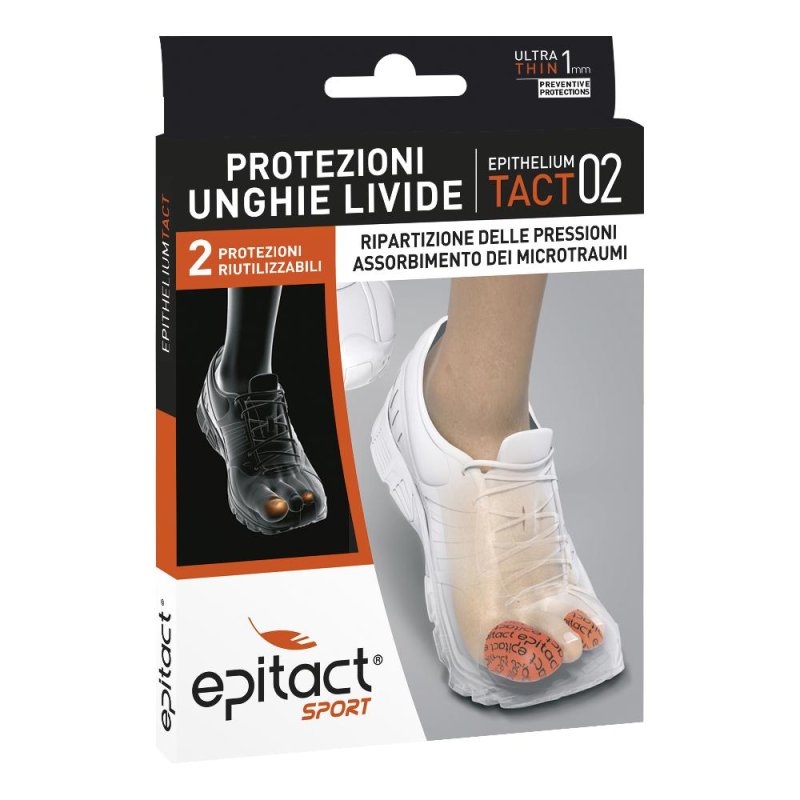 Epitact Sport Protezioni Unghie Livide EpitheliumTact 02 Taglia S 2 Pezzi