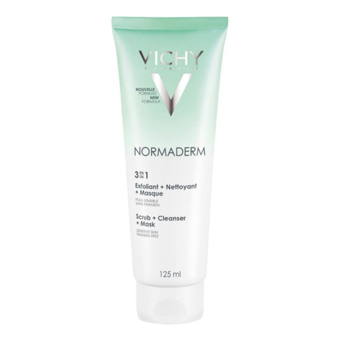 Vichy Normaderm Tri-Activ 3 in 1 Detergente Esfoliante Maschera 125 ml