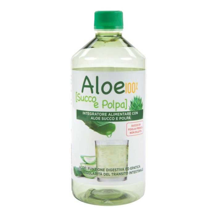 Pharmalife Research Aloe 100% Succo e Polpa Integratore Digestivo 1 litro