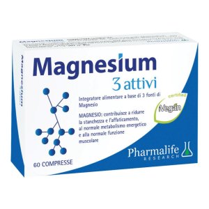 Pharmalife Research Magnesium - 3 Attivi Integratore Alimentare 60 Compresse