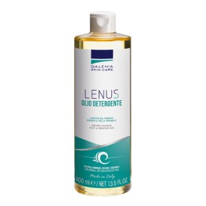 Lenus Olio Detergente 400 ml – Olio Detergente Delicato per Viso e Corpo, Detersione Idratante per Pelle Secca e Sensibile