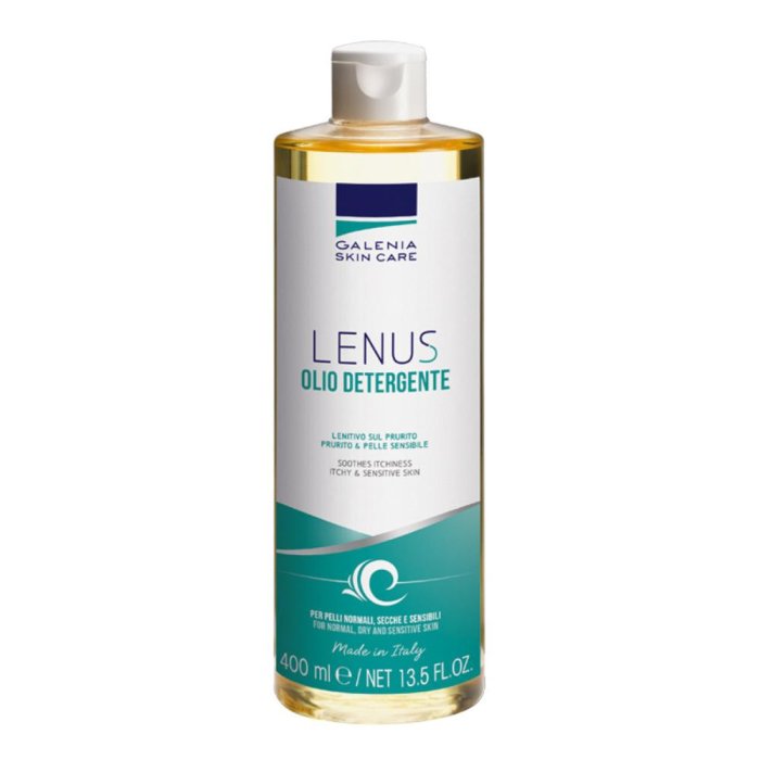 Lenus Olio Detergente 400 ml – Olio Detergente Delicato per Viso e Corpo, Detersione Idratante per Pelle Secca e Sensibile