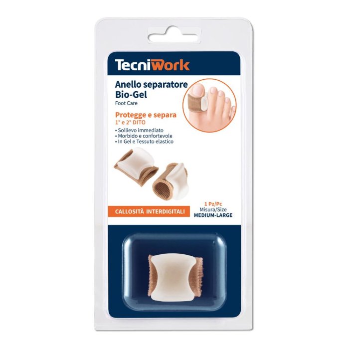 Tecniwork Bio-gel Anello Separatore Per Alluce M/l 1 Pezzo