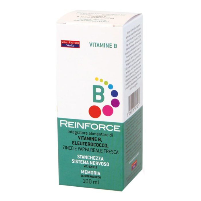 Vital Factors Reinforce Vitamina B Integratore Stanchezza Sistema Nervoso 100 ml