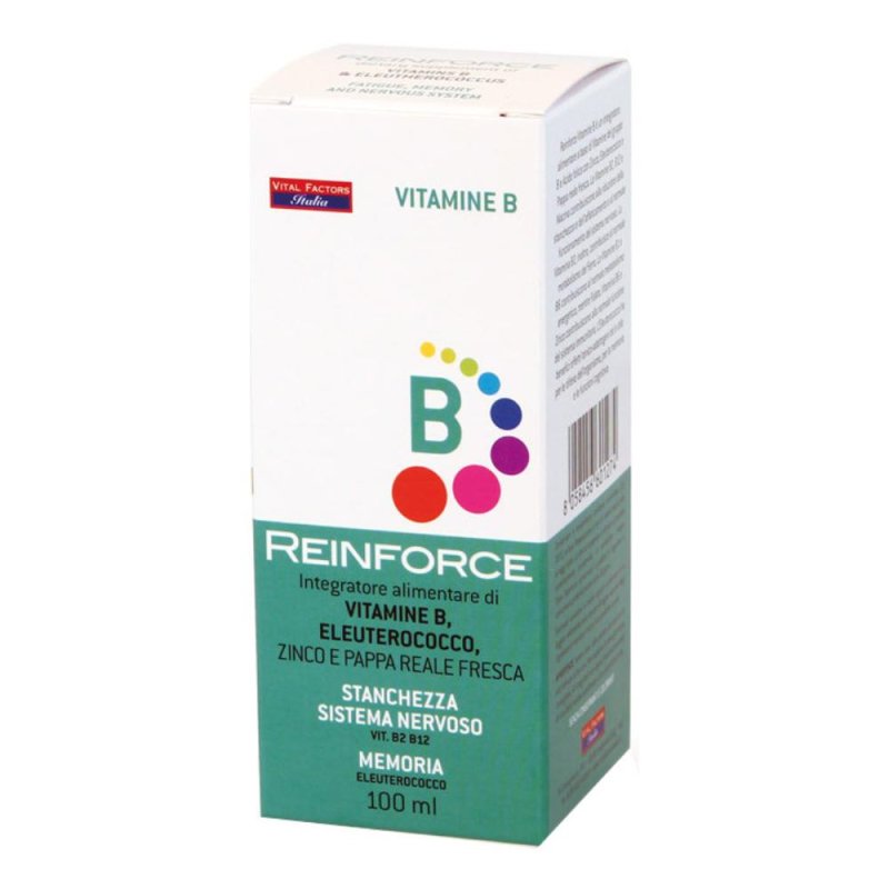 Vital Factors Reinforce Vitamina B Integratore Stanchezza Sistema Nervoso 100 ml