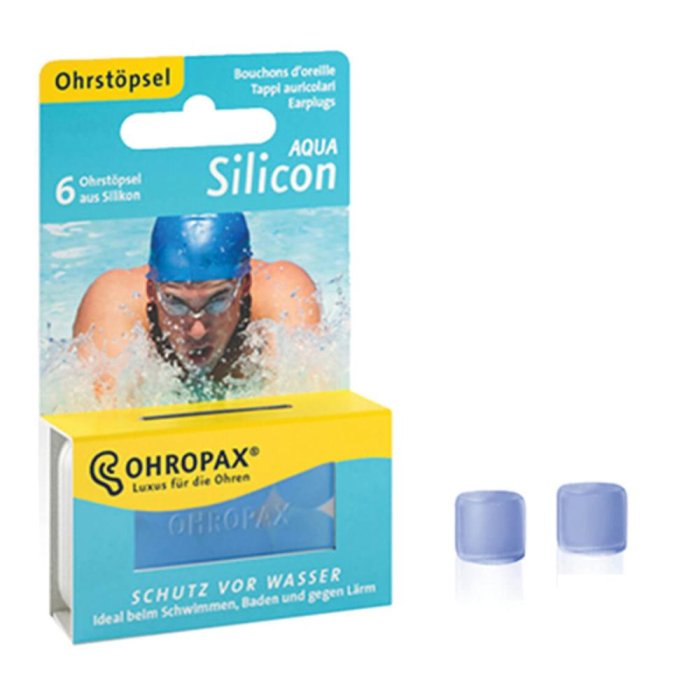 Sofarco Tappo Auricolare Silicone Aqua Ohropax 6 Pezzi