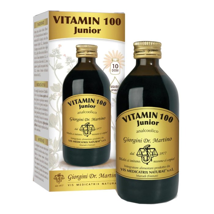 Junior A Vitamin 100 sciroppo 200 ml - integratore multivitaminico per bambini