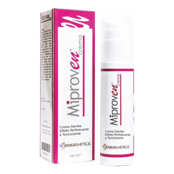 Miproven Crema 100 ml Trattamento Gambe Pesanti e Microcircolo con Azione Defaticante e Lenitiva