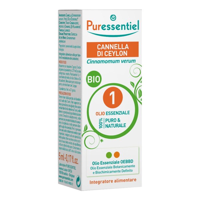 Puressentiel Olio Essenziale di Cannella 100% Puro e Naturale 5 ml