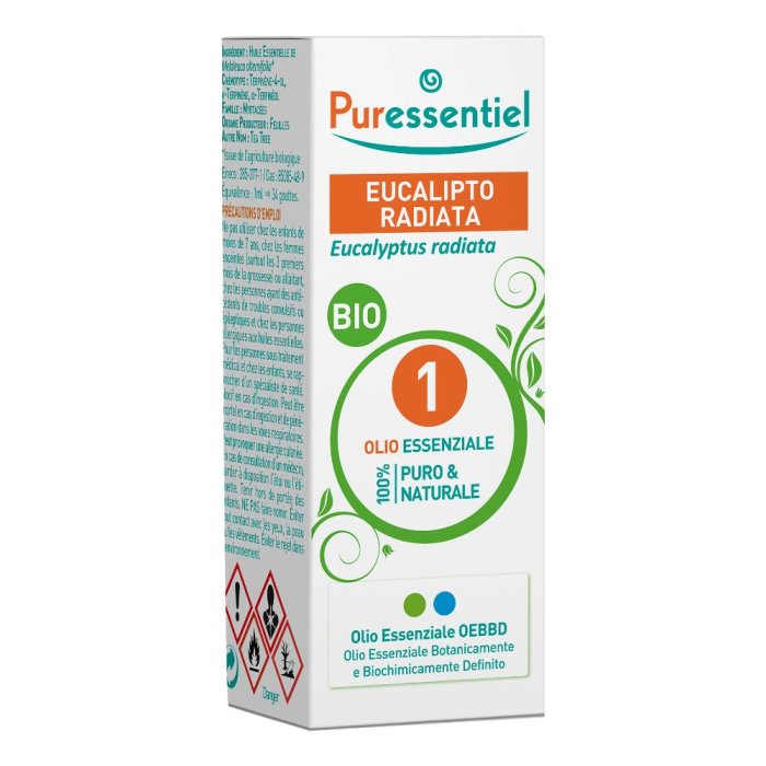 Puressentiel Olio Essenziale Bio di Eucalipto 100% Puro e Naturale 10 ml