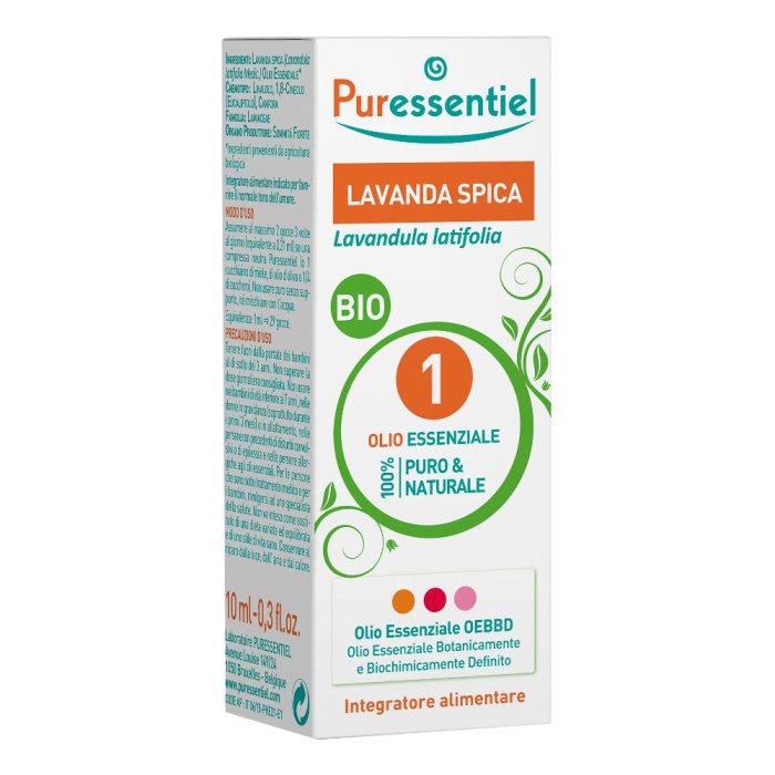 Olio Essenziale Lavanda Spica Bio - olio essenziale puro per aromaterapia e uso topico