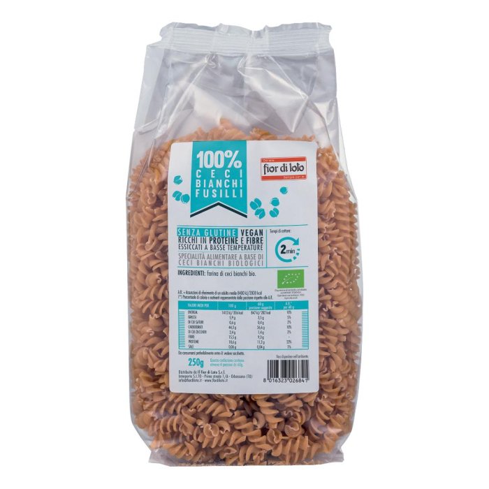 Fior Di Loto Fusilli Di Ceci Bianchi Senza Glutine Bio 250 g
