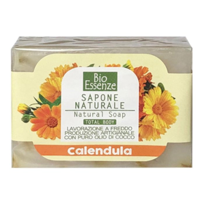 Sapone alla calendula Bioessenze 100 g - sapone vegetale delicato corpo e mani
