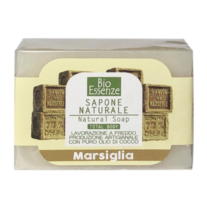 Sapone Marsiglia Bio Essenze 100 g - sapone vegetale tradizionale al profumo di marsiglia