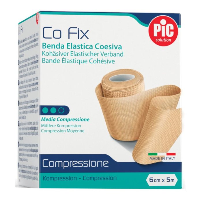 Pic Co Fix - Benda Elastica Coesiva 12cm x 5m 1 Pezzo