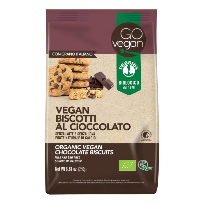 VEGAN BISCOTTI CIOCCOLATO 250G
