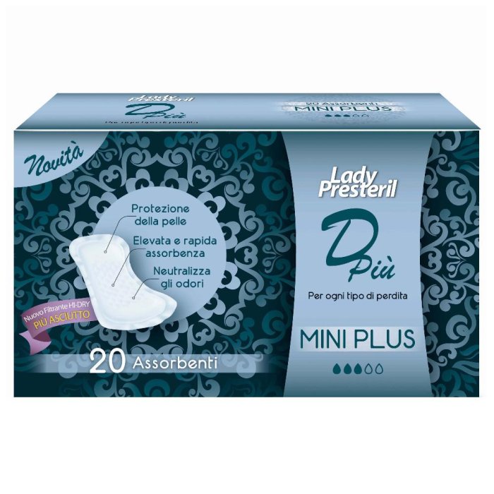 Lady Presteril D Più Mini Plus Assorbenti 20 Pezzi