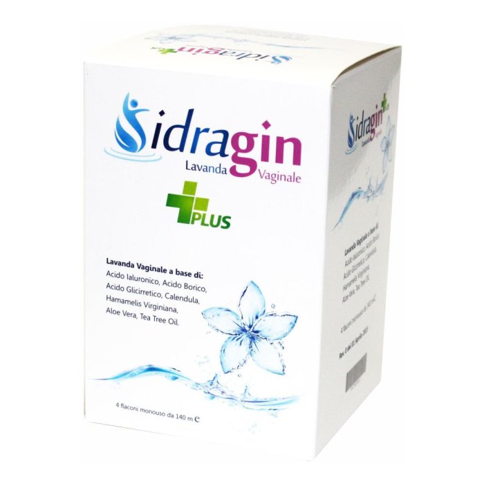 Adl Farmaceutici Idragin Plus Lavanda Vaginale 4 Flaconi Da 140 Ml