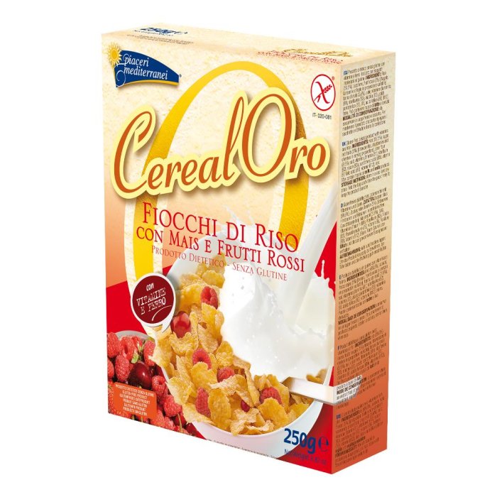 Piaceri Mediterranei Cerealoro Fiocchi Di Riso Con Mais E Frutti Rossi 250 G