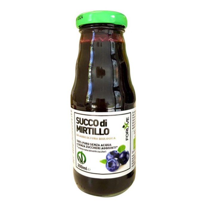 Succo di mirtillo 200 ml - succo di mirtillo per microcircolo e vista