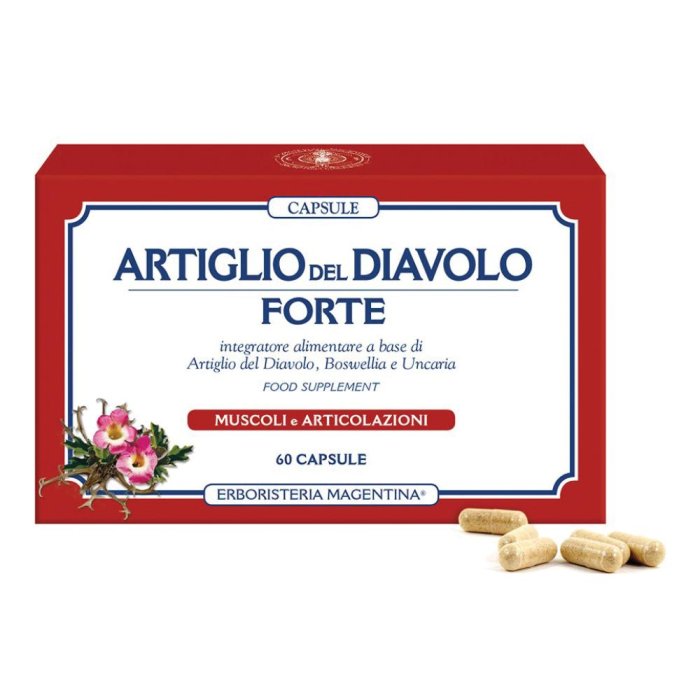 Erboristeria Magentina Artiglio del Diavolo Forte Integratore Alimentare 60 capsule