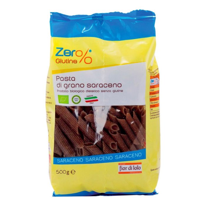Fior di Loto Zero% Glutine - Penne di Grano Saraceno Bio 500g